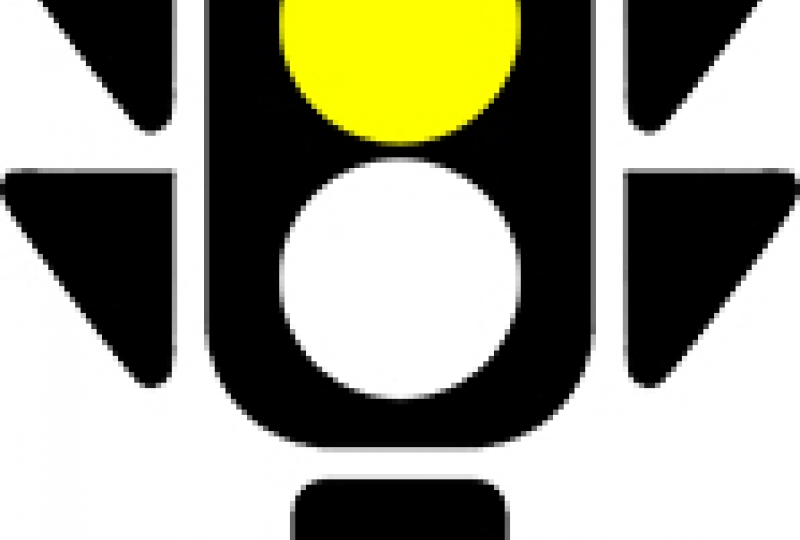 Bilde av gult trafikklys